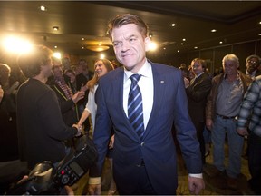 Alberta Wildrose Leader Brian Jean, shown in this May 5, 2015 file photo, successfully lobbied the government to change the site of a new continuing care facility in Fort McMurray.