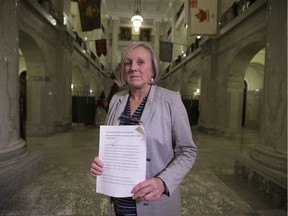 NDP MLA Maria Fitzpatrick delivered a moving speech in the house about her experience with domestic violence.