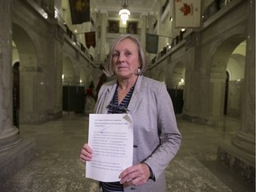 NDP backbencher Maria Fitzpatrick delivered an incredibly candid speech in the legislature on Nov. 16, 2015, detailing her history as a victim of domestic violence.