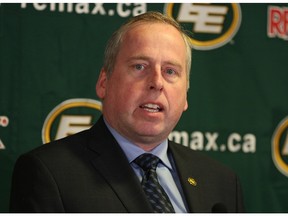 Eskimos president and CEO Len Rhodes announced more than $500,000 in grants to local football organizations on Monday.