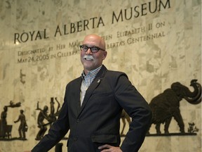 Chris Robinson, executive director of the Royal Alberta Museum, in the lobby of the museum