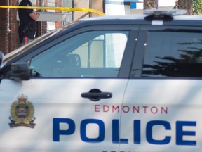 A 55-year-old woman hit by a vehicle in northwest Edmonton on Saturday evening died Sunday of her injuries.
