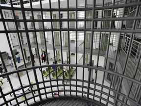 A common area inside the Edmonton Remand Centre.