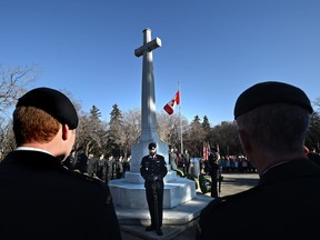 The fifth annual No Stone Left Alone Remembrance Ceremony was held at Edmonton's Beechmount Cemetery on Nov. 10, 2015.