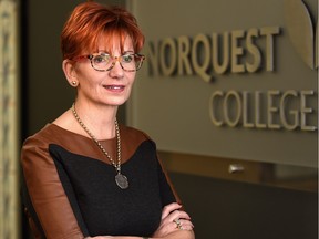 For close to an hour on Tuesday, Dec. 6, 2016, NorQuest College president Jodi Abbott (pictured), legal counsel Joan Hertz and board chair Alan Skoreyko were grilled over an alleged incident involving fraud and privacy breaches dating back to 2013.