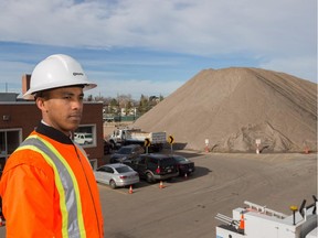 City of Edmonton's new "snow boss" Eduardo Sosa is in charge of snow removal for the city. He poses for a photo at the city works yard in downtown Edmonton on Oct. 21, 2015.