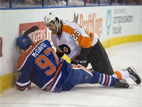 Connor McDavid's stoic on-ice reaction to his broken clavicle impressed hockey watchers around the league.