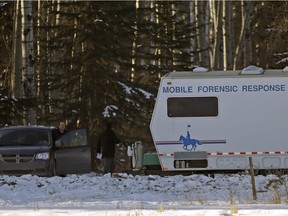 RCMP investigate a triple homicide on a rural property east of Edson, about 200 kilometres west of Edmonton.