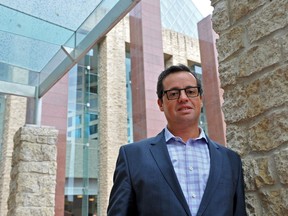 Coun. Michael Oshry outside of city hall.