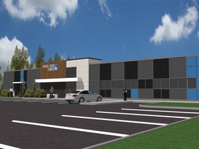 An artist's rendering of NAIT's Spruce Grove campus that will house the crane and hoisting equipment operator program starting September 2016.