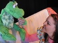 Tanis deBoom in Alberto The Dancing Alligator, a Kompany production at Fringe Theatre Adventures.