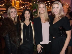 From left, Falynn Bostrom, Jamie Sale, Renee Bunbury and Marnie Ashcroft at A Night of Fashion & Fun, held at the Art Gallery of Alberta on Nov. 9.