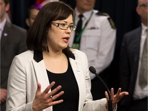 Justice Minister Kathleen Ganley announced an extra $2.6 million in provincial funding for ALERT Thursday.