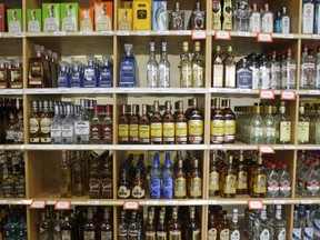 The Alberta government is asking all liquor stores to remove Russian booze from their shelves.