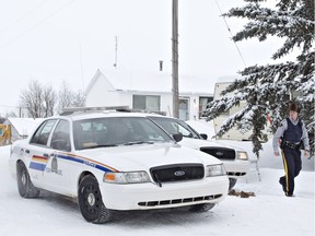 Police investigate the deaths of Curtis Perrin and Kevin Boles in Busby in December 2013. Alvin Boles was sentenced Tuesday.