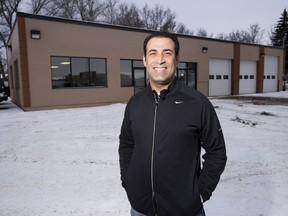 Fawzy Abuamra bought a neighbourhood eyesore a year ago and is working to get it fixed up in order to run a garage and used car lease-to-own lot.
