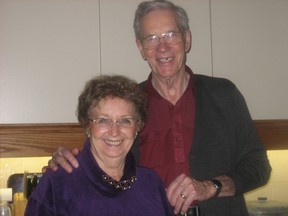 Marie and Lyle McCann celebrating a family Christmas in 2006.