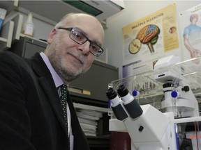 Dr. Fabrizio Giuliani, associate professor in the neurology division of the University of Alberta's Faculty of Medicine and Dentistry, has been researching a therapeutic strategy to reduce inflammation in the brain, a key contributing factor to the muscle disability associated with multiple sclerosis.
