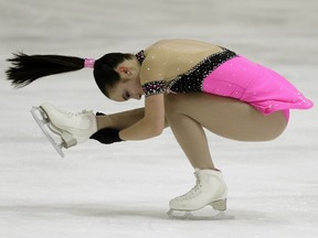 Triena Robinson competes in the Skate Canada Challenge held at the Terwillegar Community Rec Centre on Dec. 2, 2015.