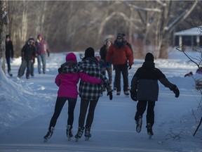 The Freezeway, a 400-metre skating trail adjacent to the Victoria Park Oval, has been a big hit with Edmontonians this month.