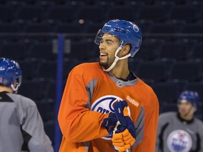 EDMONTON ALBERTA: December 28, 2015 Darnell Nurse during Oilers practice at Rexall Place, in Edmonton December 28, 2015. AMBER BRACKEN/EDMONTON JOURNAL