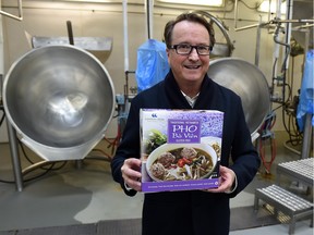 Terry Alty, president and CEO of Canyon Creek Food Co., with his new pho kit in Edmonton on Wednesday,  Dec. 10, 2015.