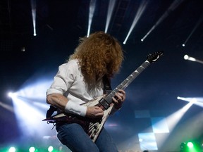 Megadeth's Dave Mustaine at Rexall Place in 2013.