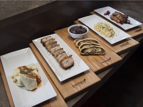 A variety of tasty dishes at Pampa Steakhouse, an upscale spot for brunch near the legislature