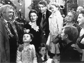 Donna Reed and James Stewart, in the closing moments of Frank Capra's It's a Wonderful Life.