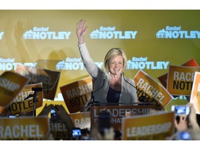 Alberta NDP leader Rachel Notley speaks after being elected Alberta's new premier in Edmonton on Tuesday, May 5, 2015. The NDP has won a majority in Alberta by toppling the Progressive Conservative colossus that has dominated the province for more than four decades.
