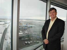 Tom Ruth, president and CEO of Edmonton Airports, in his office at Edmonton International Airport.