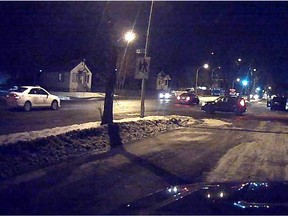 EPS investigators are hoping the public can help identify the vehicles in this radar photo. Police believe the drivers may have been witness to a collision that resulted in a pedestrian's death on Dec. 4, at 118th Avenue and 55th Street.