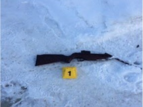 ASIRT says a man shot by Edmonton police Sunday had been armed with this weapon.