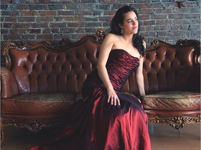 Mezzo-soprano Emma Parkinson performs with the Alberta Baroque Ensemble at Robertson-Wesley on Sunday, Dec. 6.