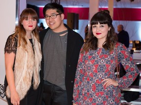 From left, Ashley Antonio, Anton Atienza and Kassandra Camponi at PARKSHOW YEG 2015 on Dec. 5 at West Edmonton Mall.