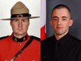 St. Albert RCMP Const. David Wynn, left, and Edmonton police Const. Daniel Woodall, both were killed in the line of duty in 2015.