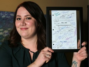 MLA Deborah Drever is pictured in her office in Bowness in Calgary on Jan. 4, 2016.