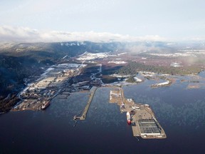 Douglas Channel, the proposed termination point for the Enbridge Northern Gateway Project in Kitima. Despite a looming deadline and a threatening oil tanker ban, Enbridge remains committed to the project.