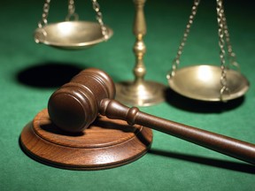 Scales of Justice and gavel