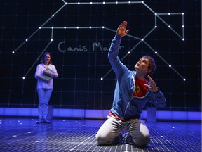 The Broadway production of The Curious Incident of the Dog in the Night-Time, with Benjamin Wheelwright.