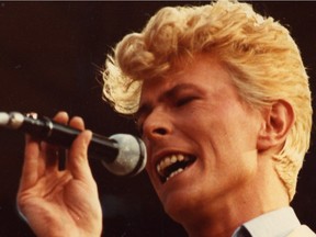 David Bowie performs during his Serious Moonlight tour at Edmonton's Commonwealth Stadium on Aug. 7, 1983.