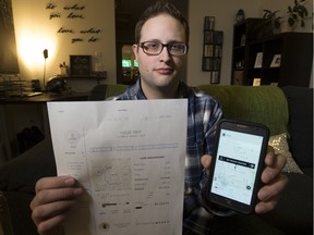 Matt Lindsay of Edmonton is angry after being charged $1,100 by Uber for a New year's Eve fare.