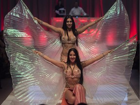 The Afra Al Majid Dancers perform at the Edmonton Bridal Expo.