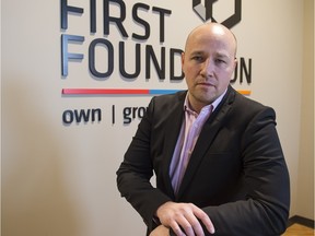 Gord McCallum, president of First Foundation, is offering layoff mortgage insurance in Edmonton.