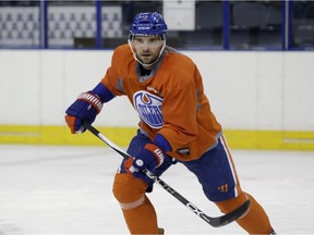 EDMONTON, ALBERTA: JANUARY 7, 2016 - Edmonton Oiler defenceman Andrej Sekera at team practice in Edmonton on January 7, 2016. (PHOTO BY LARRY WONG/EDMONTON JOURNAL)