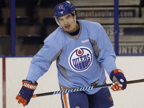 Forward Nail Yakupov rejoined the Oilers lineup Thursday night and scored a second-period goal against the Sharks in San Jose.