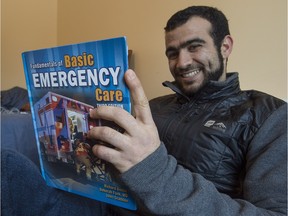 Omar Khadr is studying to be an emergency medical responder.