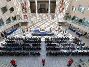 The 3rd Canadian Division Support Group's Change of Command Ceremony at City Hall in Edmonton on June 24, 2015.