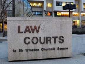 The Edmonton Law Courts building.