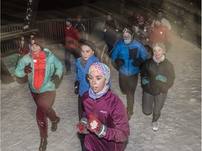 Dress for the weather to make cold temperatures and the dark bearable for running.  Nadim Chin is a co-leader with the November Project, a free, early-morning fitness group.